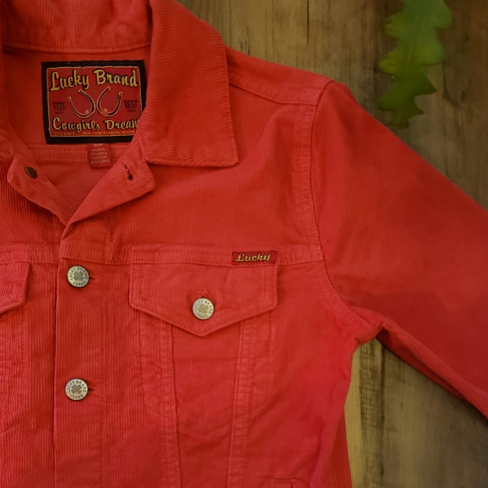 Lucky Brand Corduroy Trucker Jacket 🧲